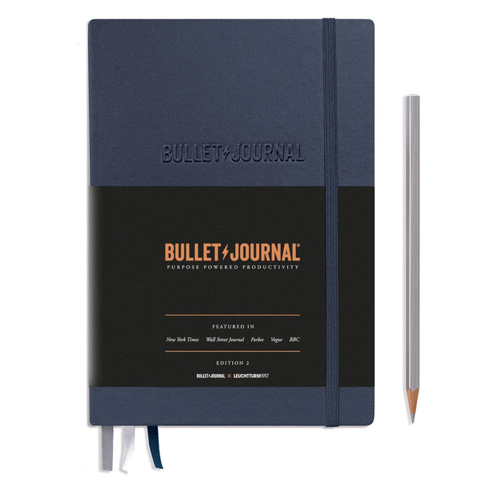 Leuchtturm1917 Bullet Journal Edition 2 A5 Hardcover Notebook - Dotted - Blue