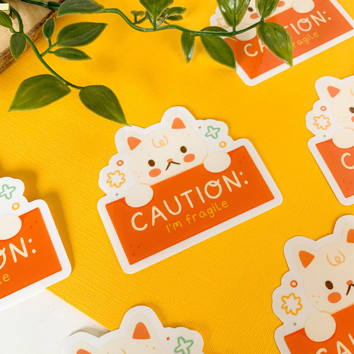 Caution: I'm Fragile - Clear Vinyl Sticker