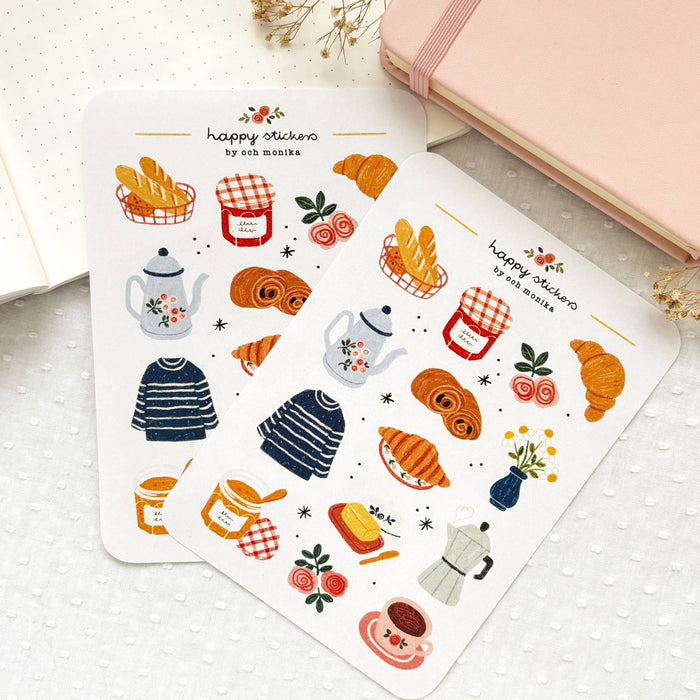 French Breakfast - Sticker Sheet