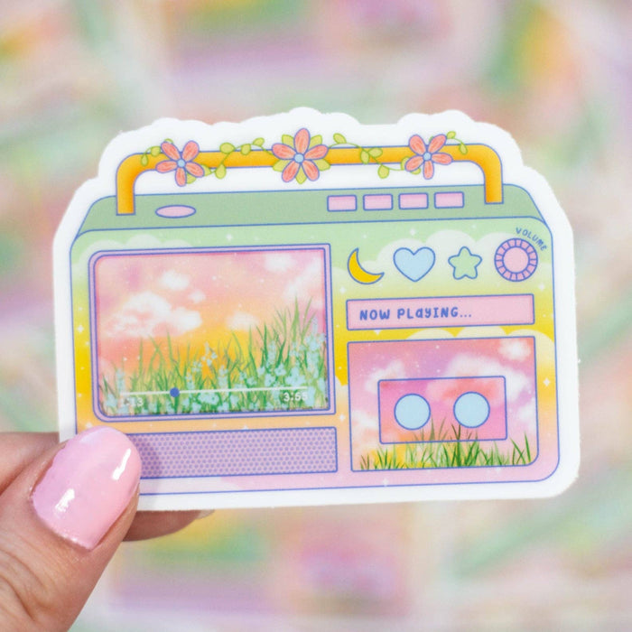 Boombox Vinyl Sticker