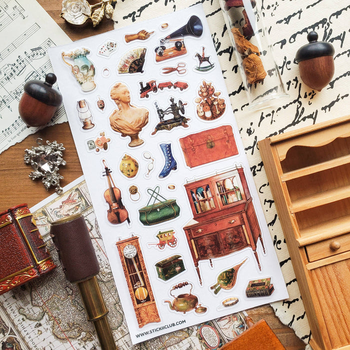 Treasured Antiques Sticker Sheet