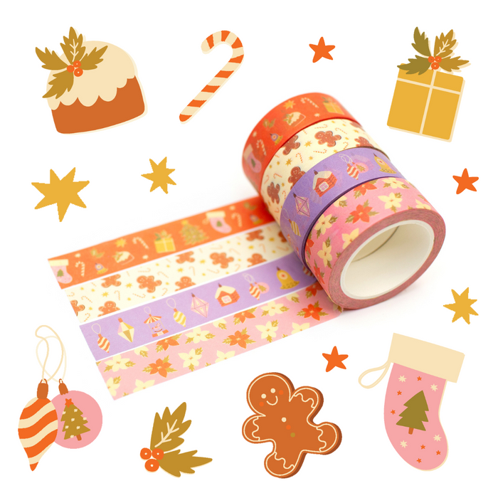 Limited Edition Exclusive Washi Tape - Christmas