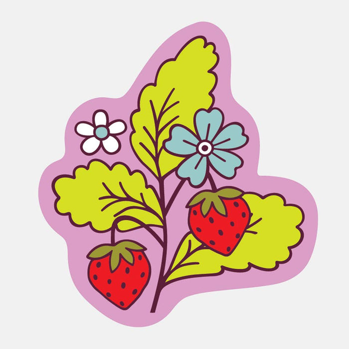 Strawberries Vinyl Sticker