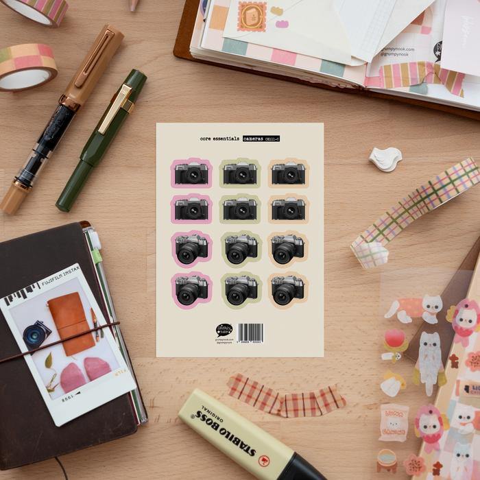 Core Essentials Sticker Sheet - Cameras