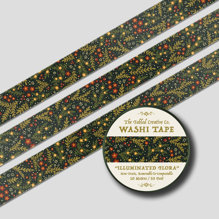 Illuminated Flora Washi Tape