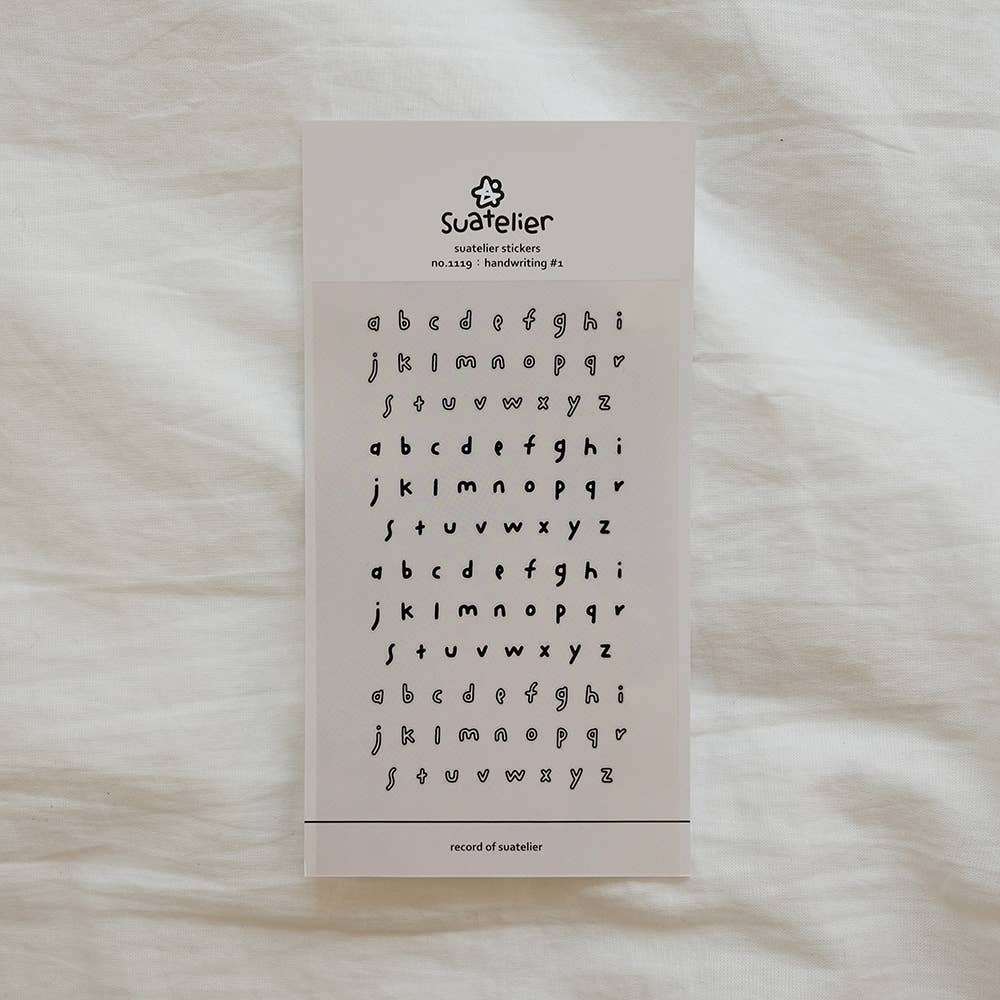 Hand Writing Sticker Daily Deco Stickers - Handwriting #1 — WashiGang