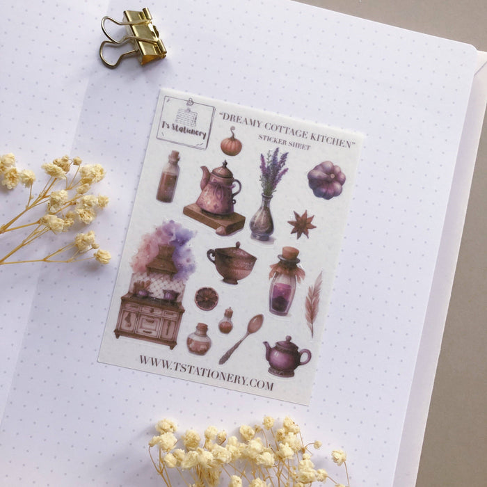 Dreamy Cottage Kitchen Mini Washi Sticker Sheet
