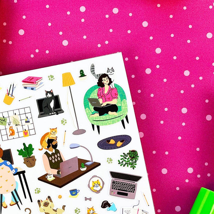 WFH Zoomies Stickers