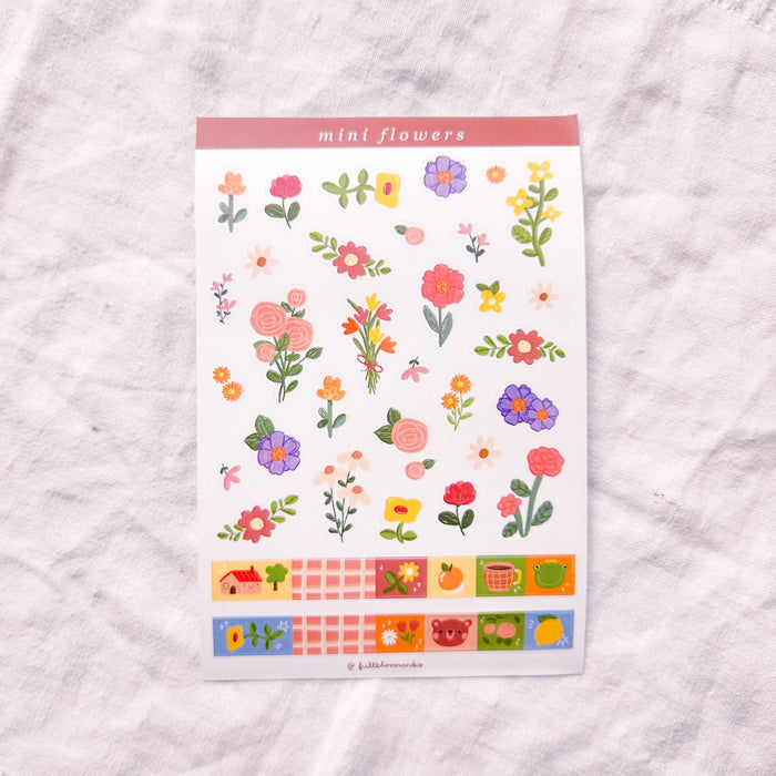Mini Flowers Sticker Sheet