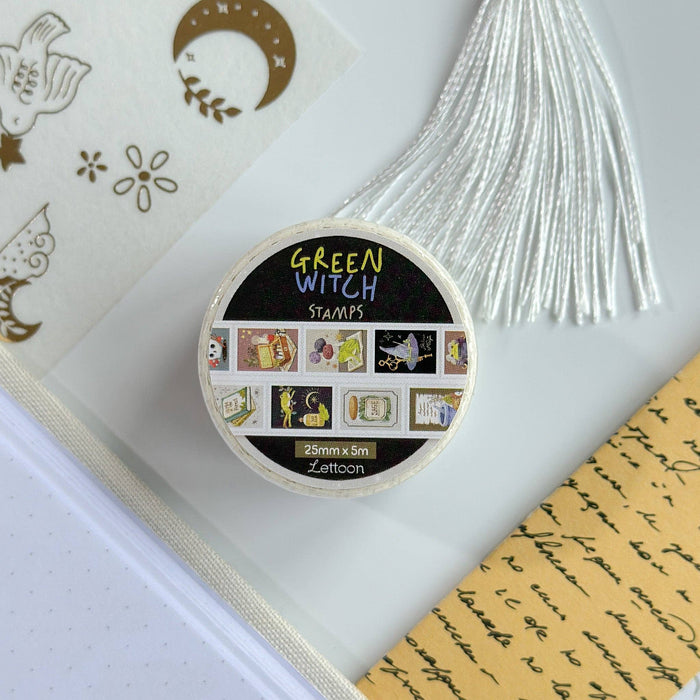 Washi Tape - Green Witch Stamps