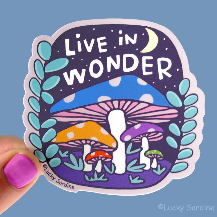 Live In Wonder Vinyl Sticker
