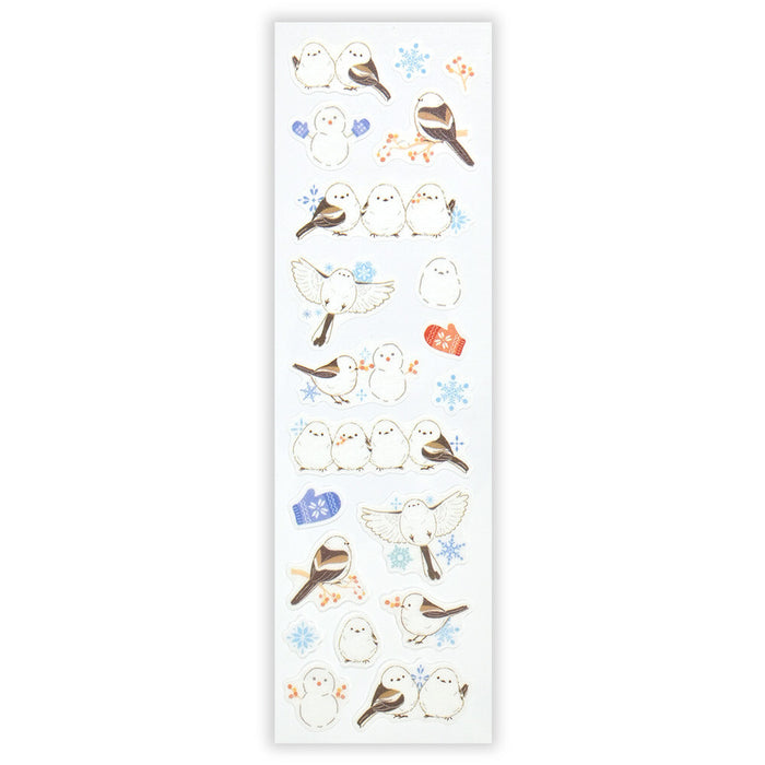 Japanese Washi Paper Stickers - Winter Shimaenaga