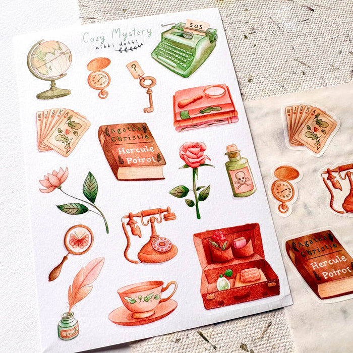 Sticker Sheet - Cozy Mystery