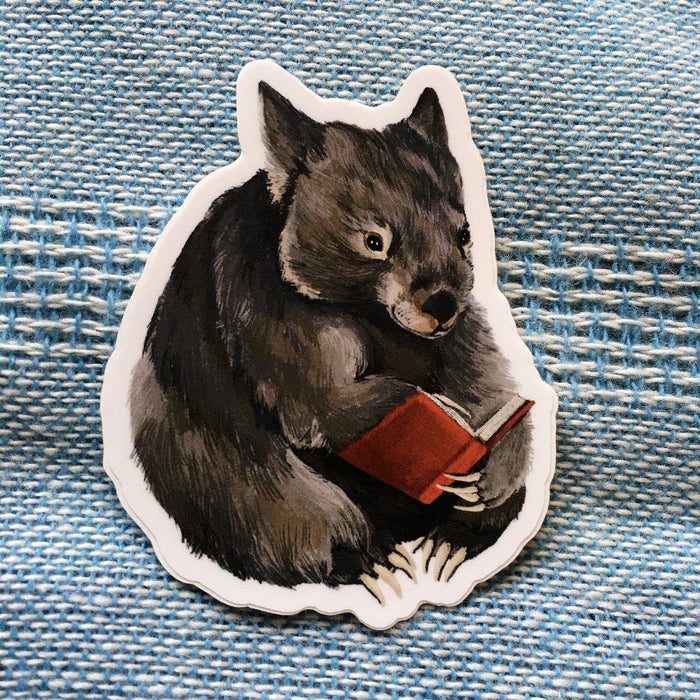 Reading Wombat Vinyl Sticker