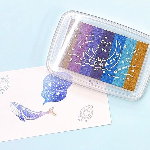 Gradation Multi-Color Ink Pad - Glitter Pegasus