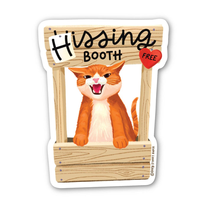 Hissing Booth Vinyl Sticker