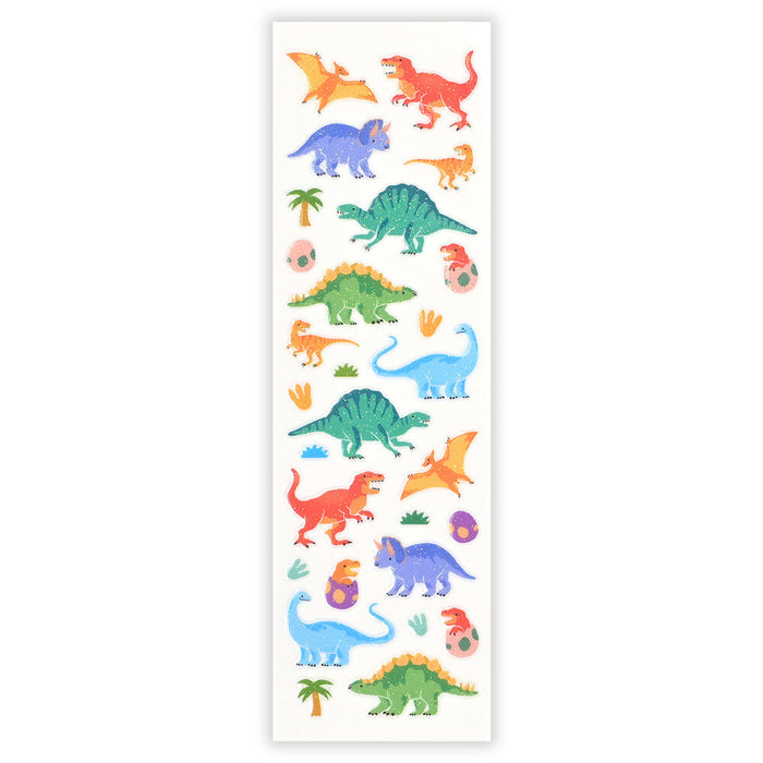 Resin Glitter Stickers - Colourful Dinosaurs