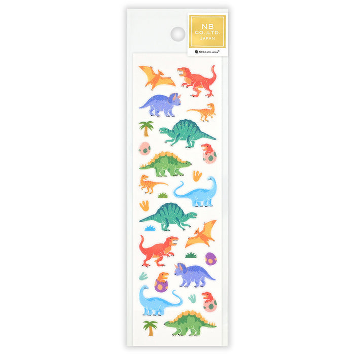 Resin Glitter Stickers - Colourful Dinosaurs