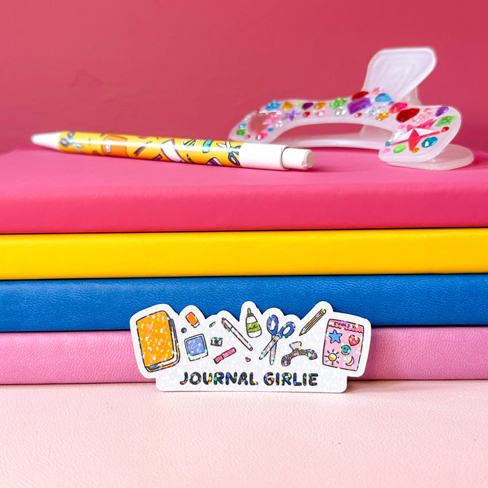 Journal Girlie Vinyl Die Cut Sticker