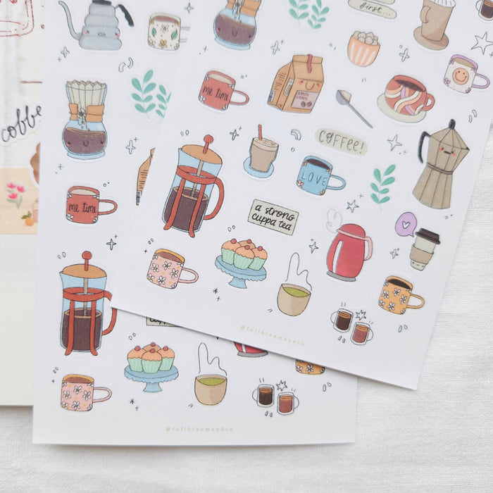 Coffee Shop Sticker Sheet