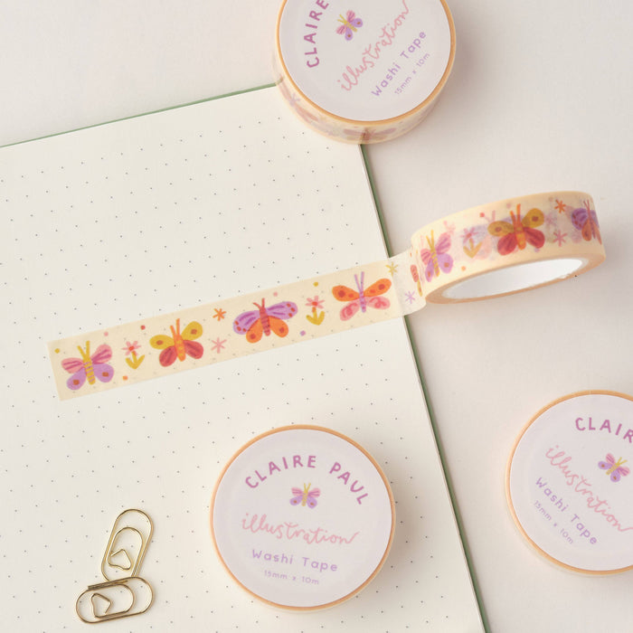 Pastel Butterflies Washi Tape