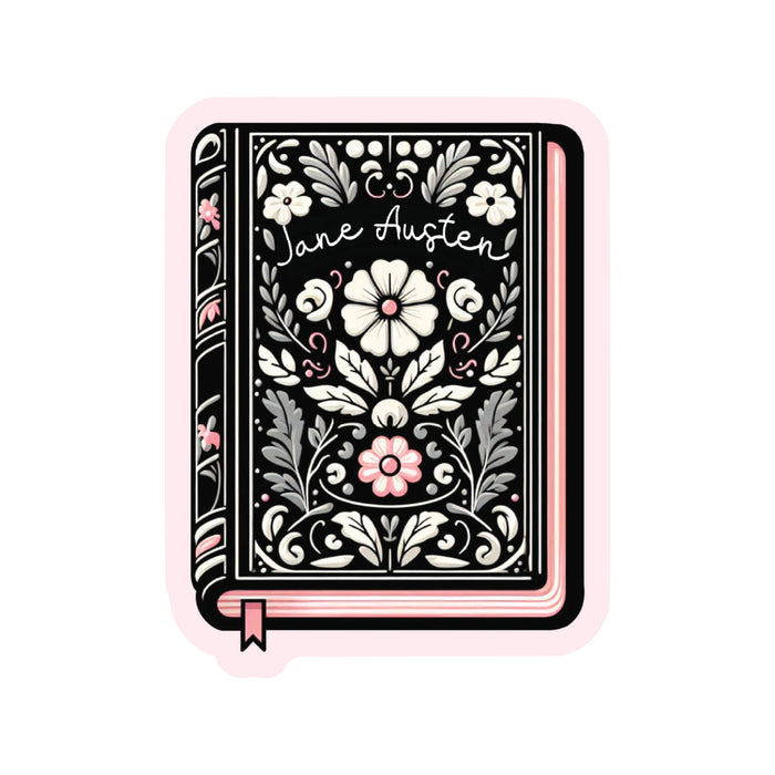 Jane Austen Book Vinyl Sticker