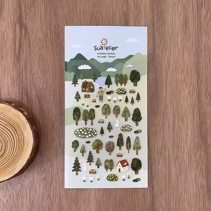 Forest Diamond Sticker Daily Deco Stickers - Forest — WashiGang