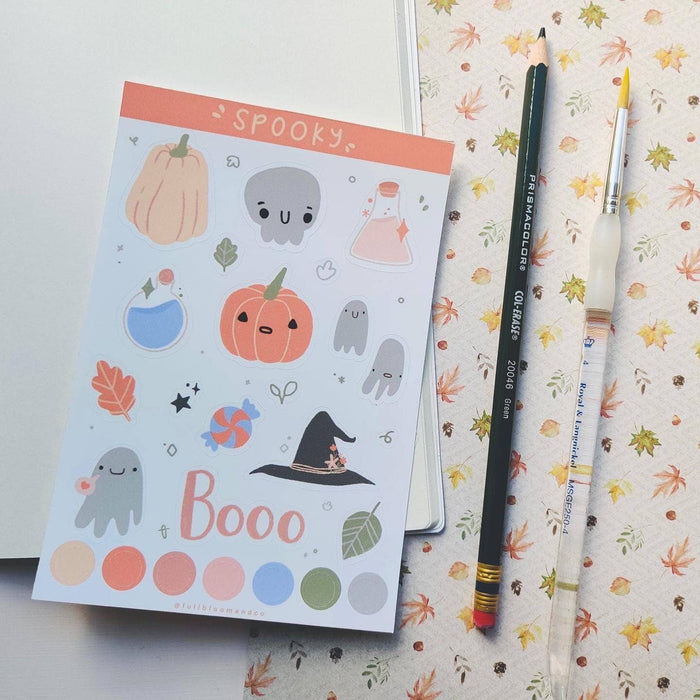 Spooky Halloween Sticker Sheet