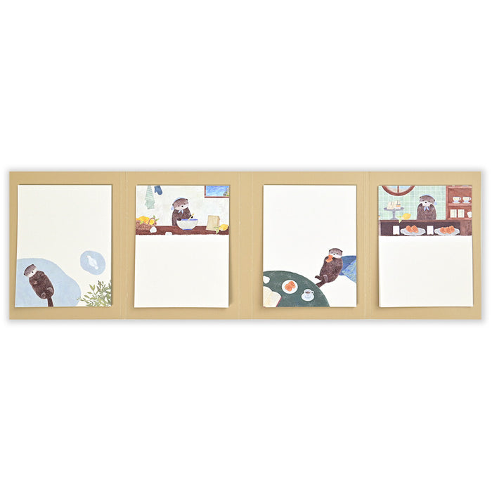 Sticky Note Set - Otter & Madeleines