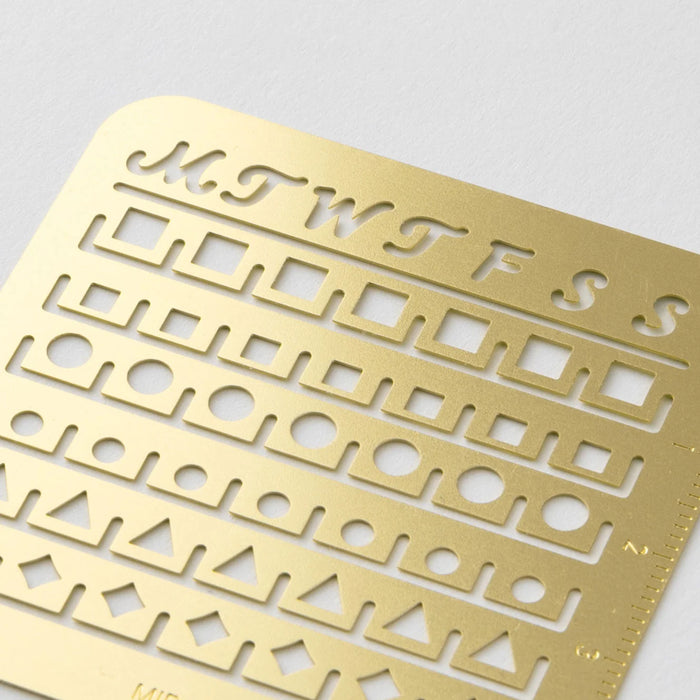 Brass Calendar Template - Small