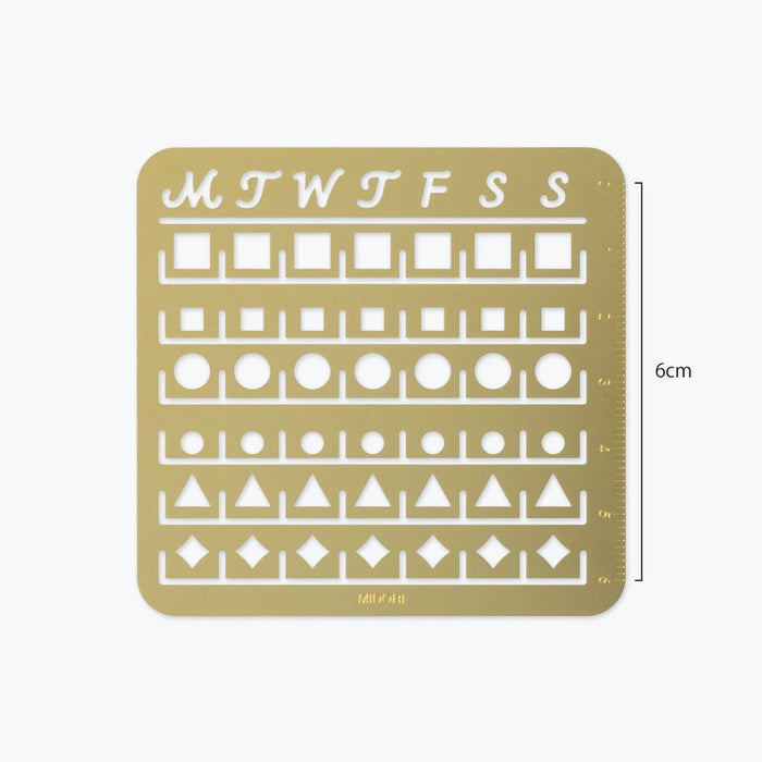 Brass Calendar Template - Medium