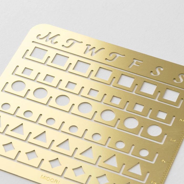 Brass Calendar Template - Medium