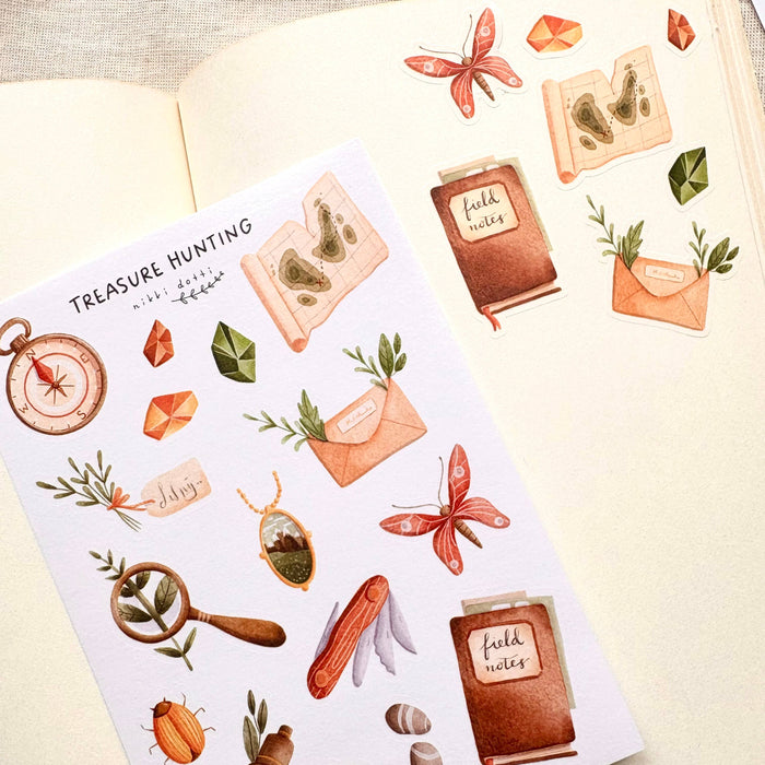 Sticker Sheet - Treasure Hunting