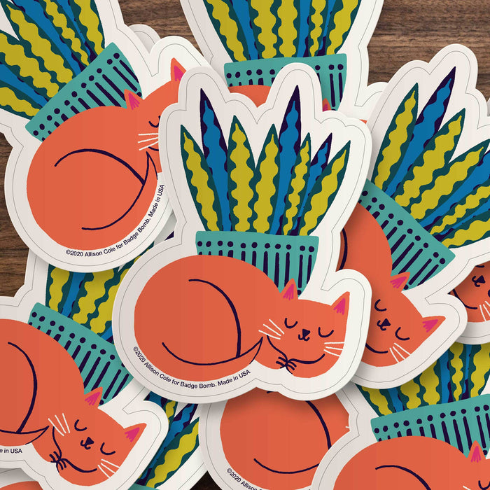 Cat Nap Vinyl Sticker