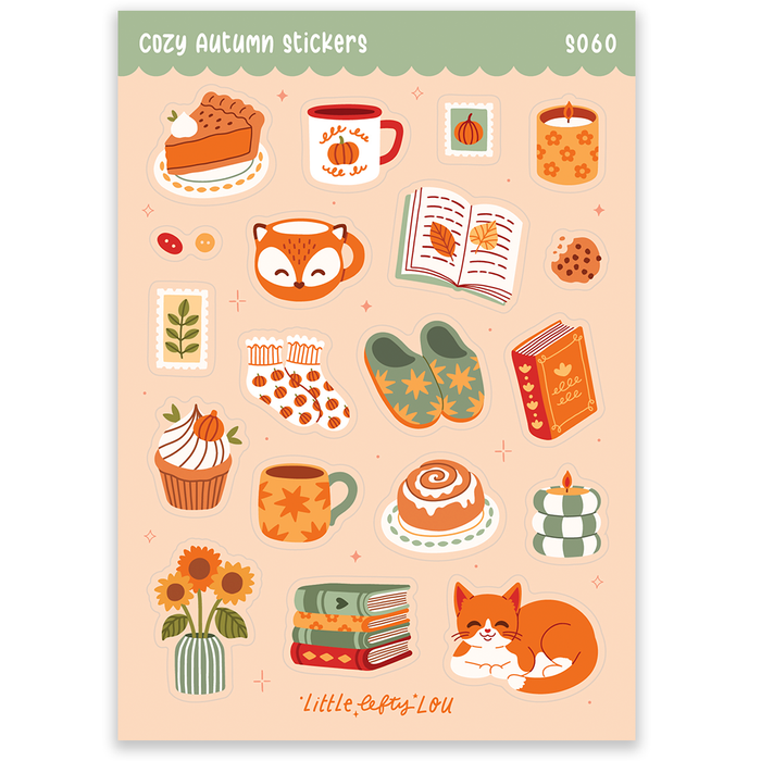 A6 Cozy Autumn Sticker Sheet