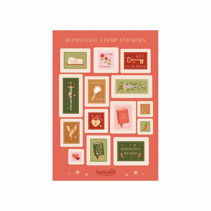 Romantasy Stamps Sticker Sheet