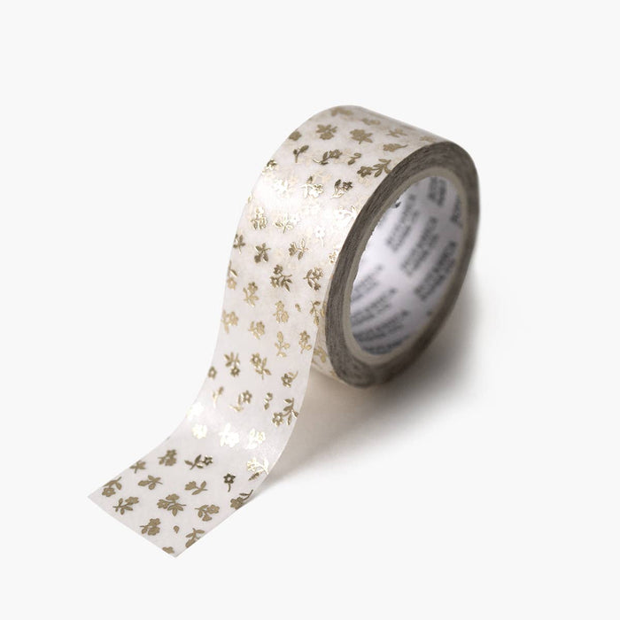 Gold Petite Flora Washi Tape