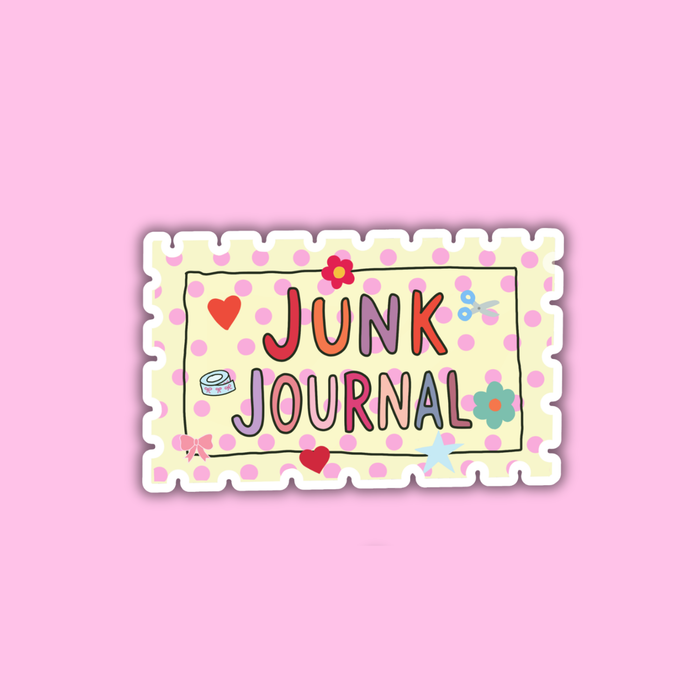 Junk Journal Stamp Vinyl Sticker
