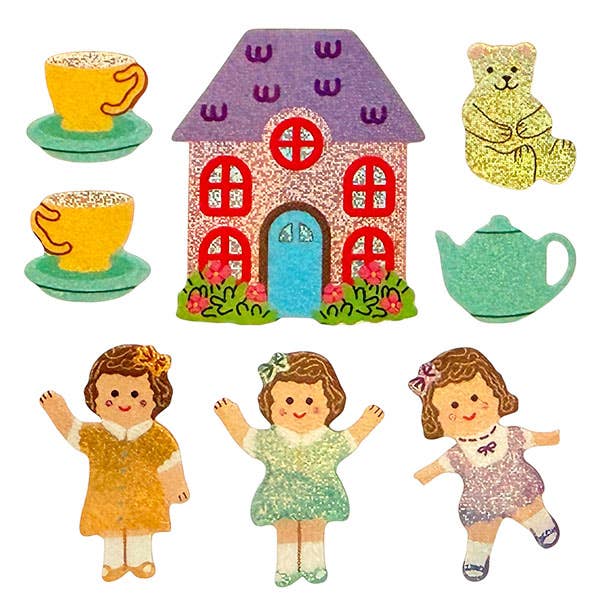 Glitter Stickers - Dolls