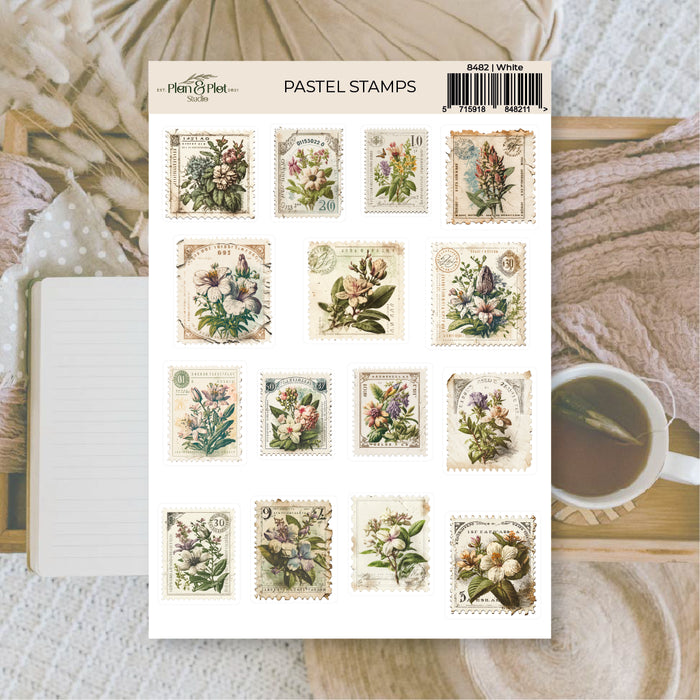 Pastel Stamps Sticker Sheet