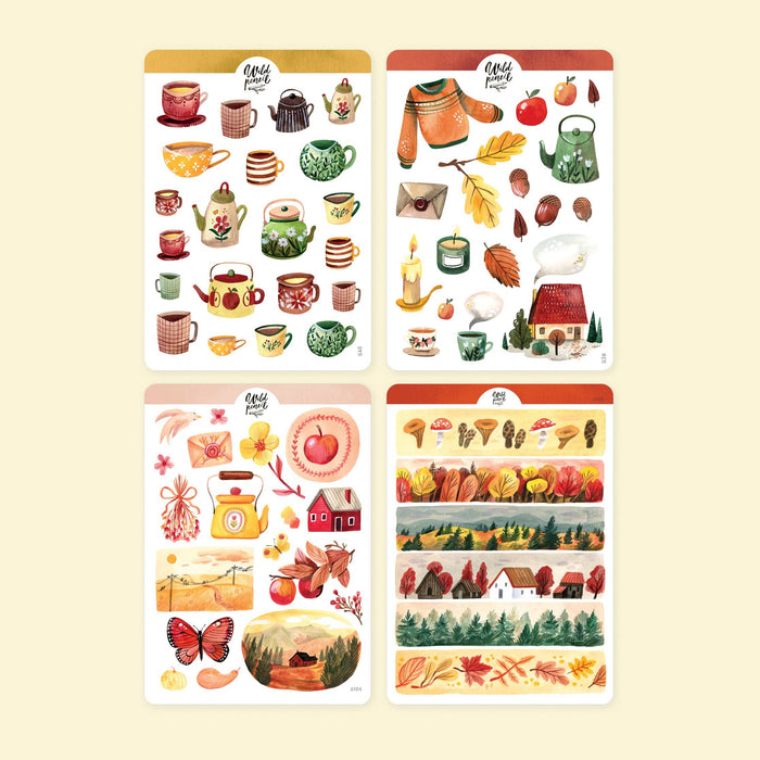 Sticker Sheet Bundle — Cozy Autumn