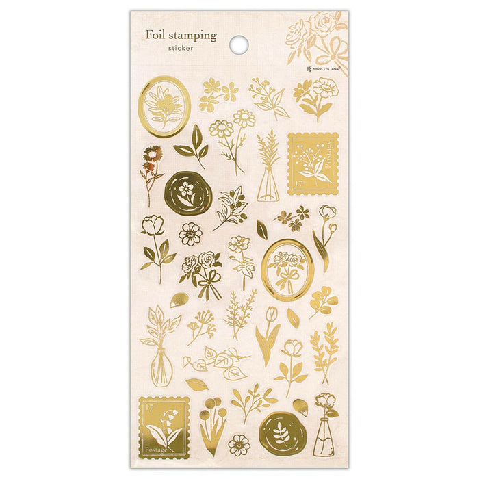 Clear Foil Stamped Stickers - Plants