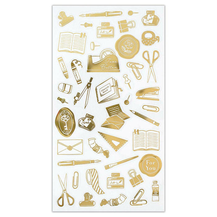 Clear Foil Stamped Stickers - Stationery