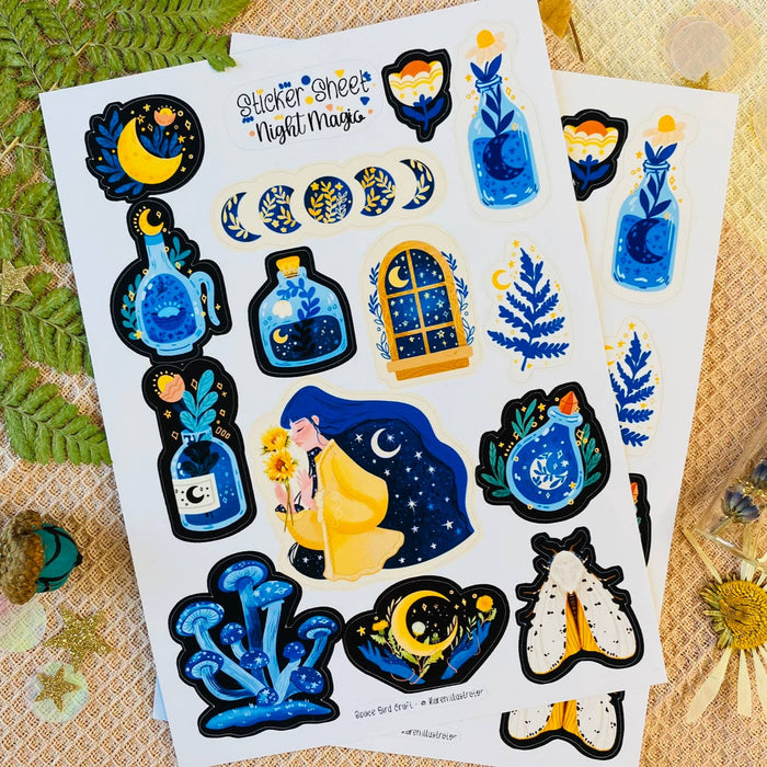 Night Magic Sticker Sheet