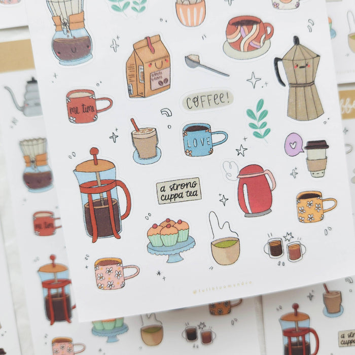 Coffee Shop Sticker Sheet