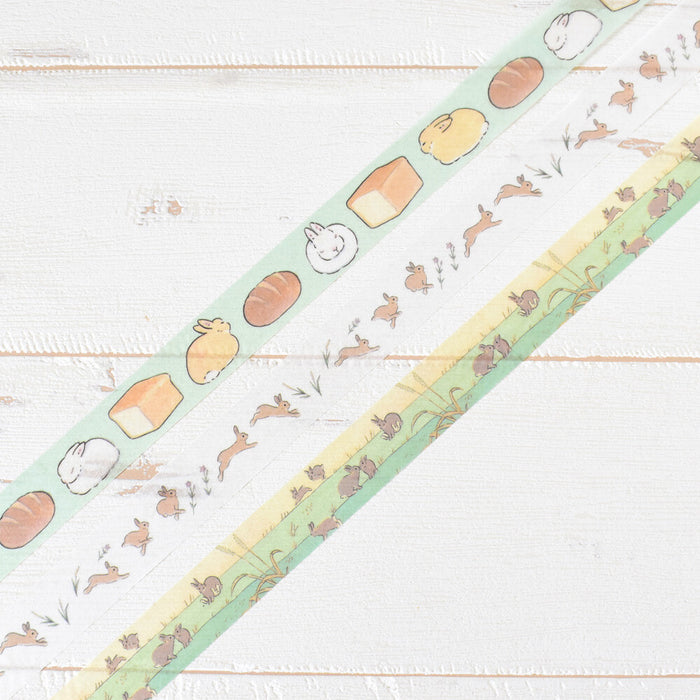 Schinako Moriyama x Papier Platz Washi Tape - Bunny Loaf
