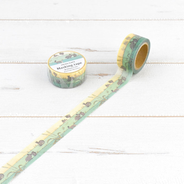 Schinako Moriyama x Papier Platz Washi Tape - Rabbit & Meadow