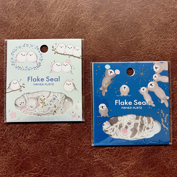 MILINA x Papier Platz Gold Foil Flake Stickers - Shimaenaga