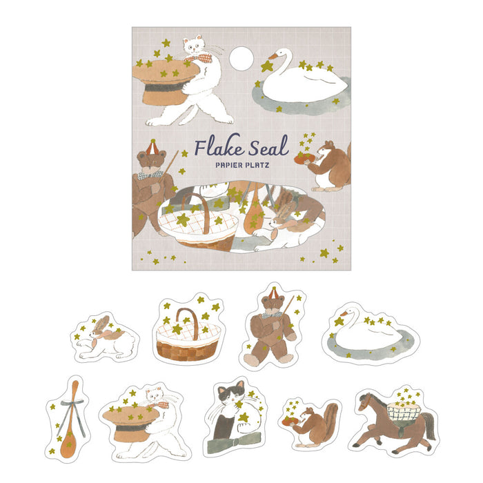 Shoichiro Tobimatsu x Papier Platz Gold Foil Flake Stickers - Stardust