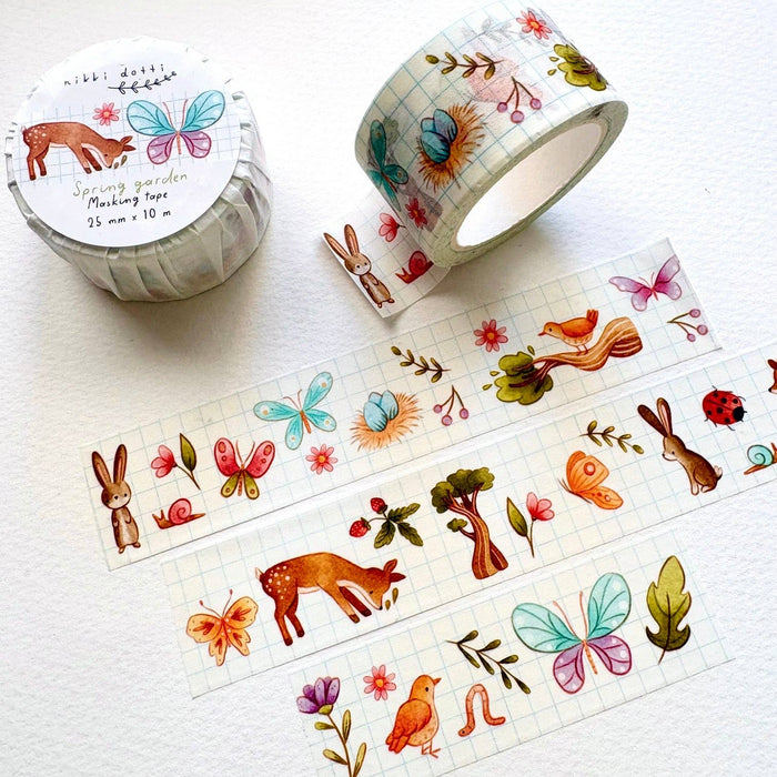 Spring Garden Wide Washi Tape